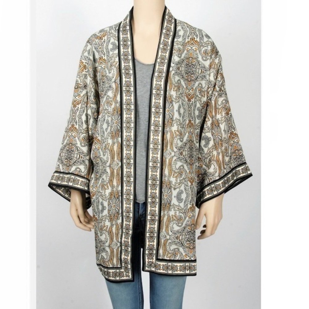 MAX STUDIO Print Kimono Jacket - L